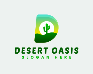 Nature Desert Cactus logo design