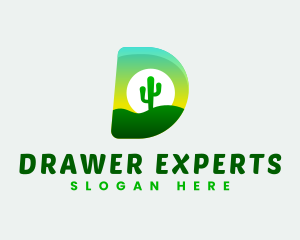 Nature Desert Cactus logo design