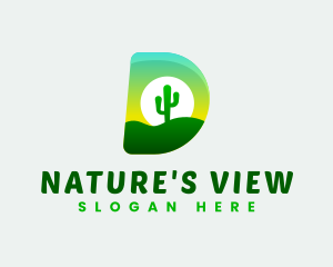 Nature Desert Cactus logo