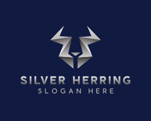 Modern Metallic Horns logo design