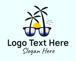 Tropical Ocean Sunglasses  logo