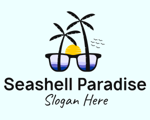 Tropical Ocean Sunglasses  logo design