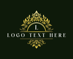 Elegant Floral Crest logo