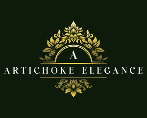 Elegant Floral Crest logo design