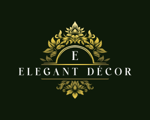 Elegant Floral Crest logo design