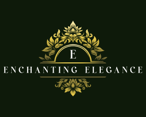 Elegant Floral Crest logo design