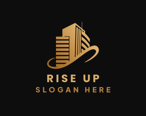 Gold High Rise Building logo design