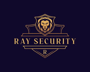 Luxury Lion Security logo design