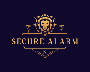 Luxury Lion Security logo design