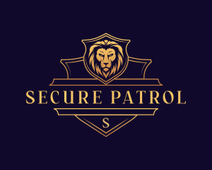 Luxury Lion Security logo design