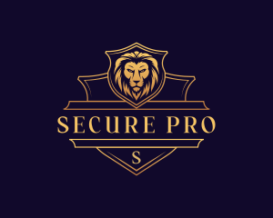 Luxury Lion Security logo design