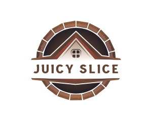 Brick Tiles Roofing Logo