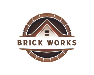 Brick Tiles Roofing logo design