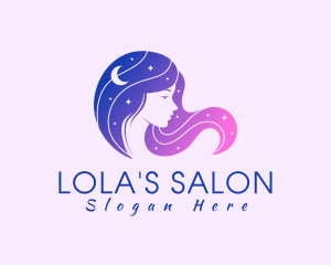 Cosmic Hair Salon logo design