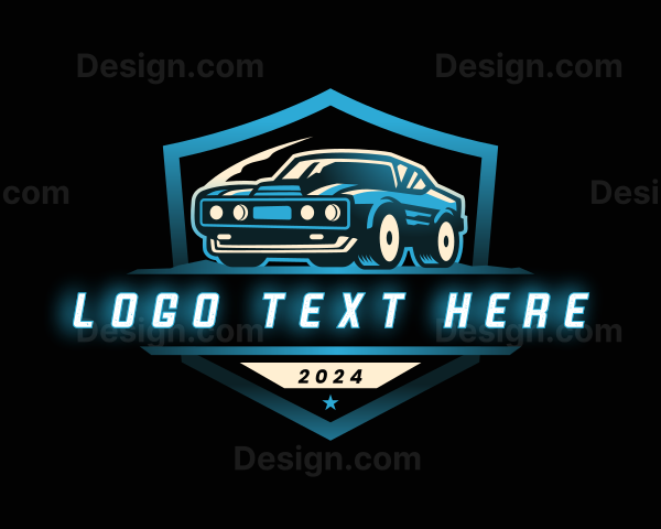 Muscle Car Automotive Logo