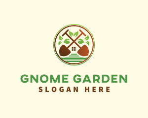 Lawn Shovel Gardening logo design