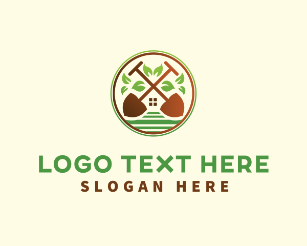 Lawn Shovel Gardening logo