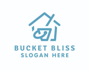 Housekeeping Cleaning Bucket logo design