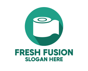 Toilet Roll Tissue Paper logo design