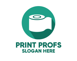 Toilet Roll Tissue Paper logo design