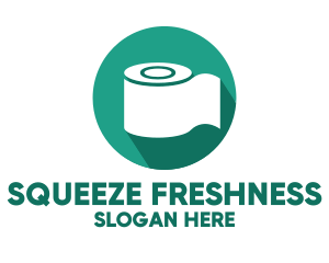 Toilet Roll Tissue Paper logo design