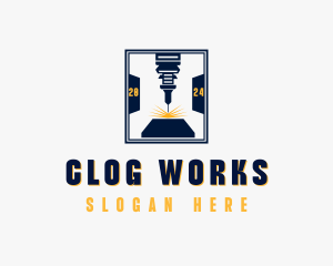 Industrial Laser Metalworks logo design