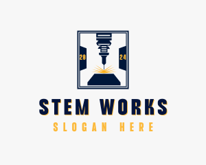 Industrial Laser Metalworks logo design