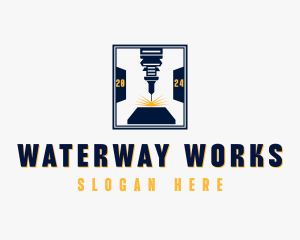 Industrial Laser Metalworks logo design