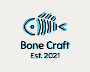 Blue Fish Bone  logo
