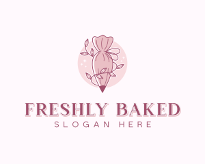 Baking Piping Bag Caterer logo design