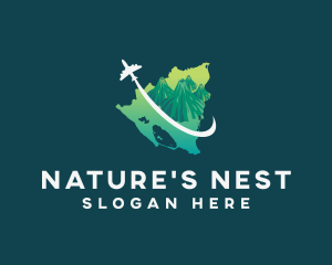 Nicaragua Country Map logo