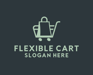 Market Bag Cart   logo design