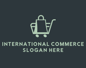 Market Bag Cart   logo design