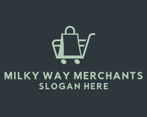 Market Bag Cart   logo design