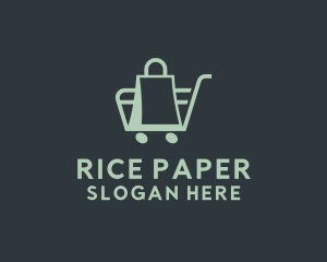 Market Bag Cart   logo design