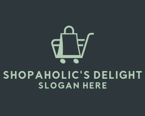 Market Bag Cart   logo design