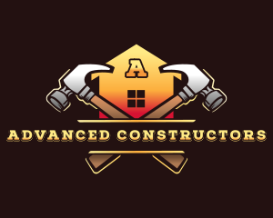 Hammer House Contractor logo design