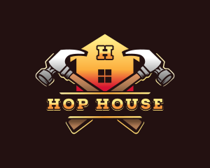 Hammer House Contractor logo design