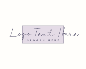 Elegant Feminine Cursive  logo