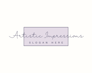 Elegant Feminine Cursive  logo design