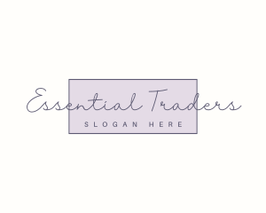 Elegant Feminine Cursive  logo design