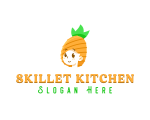 Pineapple Woman Food logo design