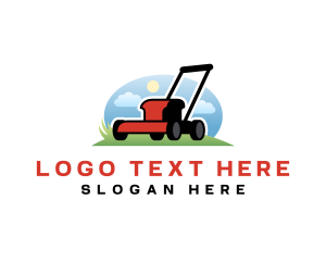 Lawn Mower Yard Grass logo