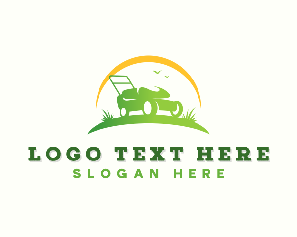 Landscaping Lawn Mower logo