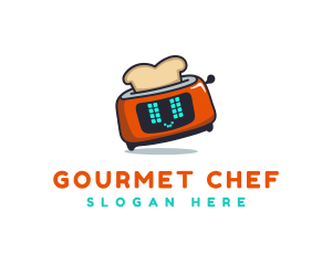 Cute Robot Chef logo