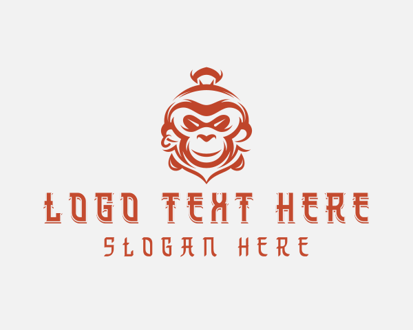 Monkey logo example 4