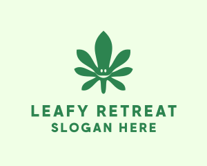 Cannabis Leaf Smiley logo design