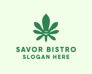Cannabis Leaf Smiley logo