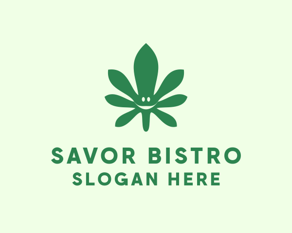 Cannabis Leaf logo example 3