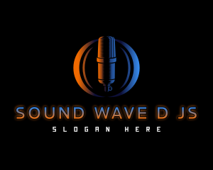 Vocal Studio Microphone logo design